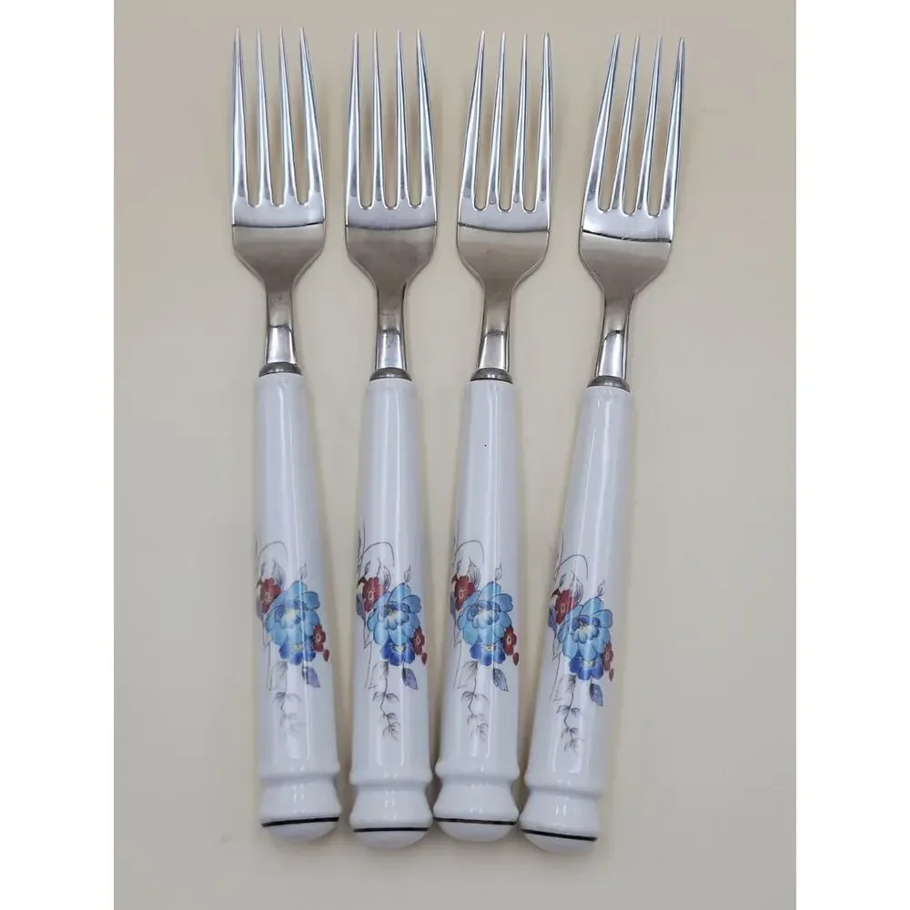 Set 20 Noritake BLEUFLEUR Stainless Japan Service For 4 Discontinued Vtg